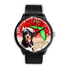 Load image into Gallery viewer, Bernese Mountain Dog On Christmas Florida Wrist Watch-Free Shipping