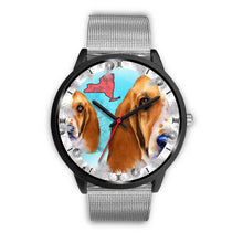 Load image into Gallery viewer, Basset Hound Dog New York Christmas Special Wrist Watch-Free Shipping