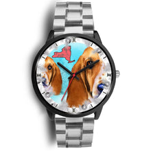 Load image into Gallery viewer, Basset Hound Dog New York Christmas Special Wrist Watch-Free Shipping