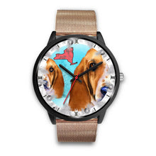 Load image into Gallery viewer, Basset Hound Dog New York Christmas Special Wrist Watch-Free Shipping