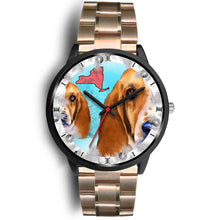 Load image into Gallery viewer, Basset Hound Dog New York Christmas Special Wrist Watch-Free Shipping