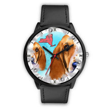 Load image into Gallery viewer, Basset Hound Dog New York Christmas Special Wrist Watch-Free Shipping