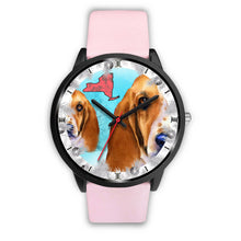 Load image into Gallery viewer, Basset Hound Dog New York Christmas Special Wrist Watch-Free Shipping