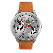 Load image into Gallery viewer, Boston Terrier California Christmas Special Silver Wrist Watch-Free Shipping