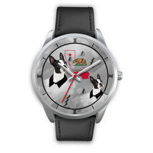 Load image into Gallery viewer, Boston Terrier California Christmas Special Silver Wrist Watch-Free Shipping
