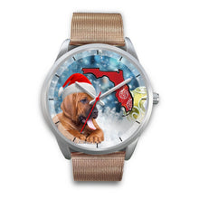 Load image into Gallery viewer, Bloodhound On Christmas Florida Wrist Watch-Free Shipping