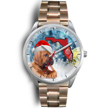 Load image into Gallery viewer, Bloodhound On Christmas Florida Wrist Watch-Free Shipping