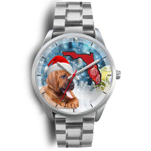 Load image into Gallery viewer, Bloodhound On Christmas Florida Wrist Watch-Free Shipping