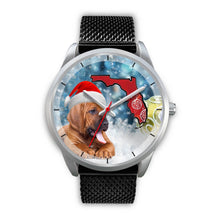 Load image into Gallery viewer, Bloodhound On Christmas Florida Wrist Watch-Free Shipping