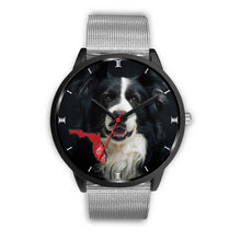 Load image into Gallery viewer, Border Collie On Christmas Florida Wrist Watch-Free Shipping