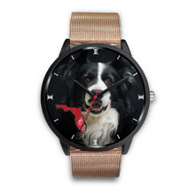 Load image into Gallery viewer, Border Collie On Christmas Florida Wrist Watch-Free Shipping
