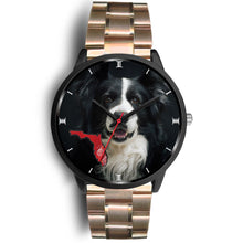 Load image into Gallery viewer, Border Collie On Christmas Florida Wrist Watch-Free Shipping