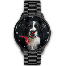 Load image into Gallery viewer, Border Collie On Christmas Florida Wrist Watch-Free Shipping