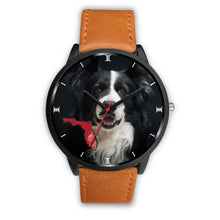 Load image into Gallery viewer, Border Collie On Christmas Florida Wrist Watch-Free Shipping