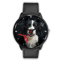 Load image into Gallery viewer, Border Collie On Christmas Florida Wrist Watch-Free Shipping