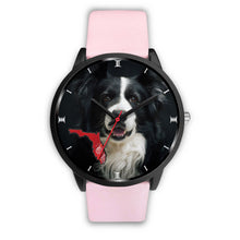 Load image into Gallery viewer, Border Collie On Christmas Florida Wrist Watch-Free Shipping