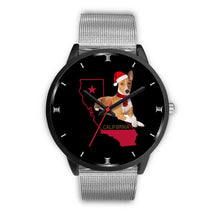 Load image into Gallery viewer, Basenji Dog California Christmas Special Wrist Watch-Free Shipping