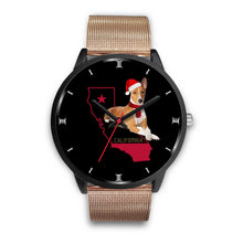 Load image into Gallery viewer, Basenji Dog California Christmas Special Wrist Watch-Free Shipping