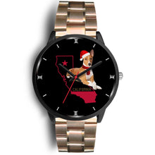 Load image into Gallery viewer, Basenji Dog California Christmas Special Wrist Watch-Free Shipping