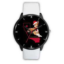 Load image into Gallery viewer, Basenji Dog California Christmas Special Wrist Watch-Free Shipping