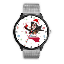 Load image into Gallery viewer, Bernese Mountain Dog California Christmas Special Wrist Watch-Free Shipping