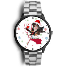 Load image into Gallery viewer, Bernese Mountain Dog California Christmas Special Wrist Watch-Free Shipping