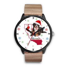 Load image into Gallery viewer, Bernese Mountain Dog California Christmas Special Wrist Watch-Free Shipping