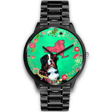 Load image into Gallery viewer, Bernese Mountain Dog New York Christmas Special Wrist Watch-Free Shipping