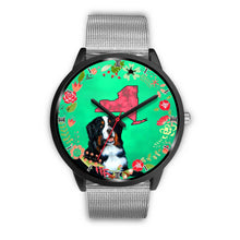 Load image into Gallery viewer, Bernese Mountain Dog New York Christmas Special Wrist Watch-Free Shipping
