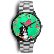 Load image into Gallery viewer, Bernese Mountain Dog New York Christmas Special Wrist Watch-Free Shipping