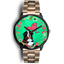 Load image into Gallery viewer, Bernese Mountain Dog New York Christmas Special Wrist Watch-Free Shipping