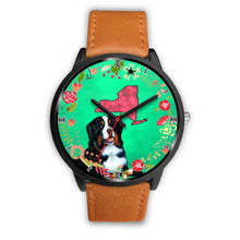 Load image into Gallery viewer, Bernese Mountain Dog New York Christmas Special Wrist Watch-Free Shipping