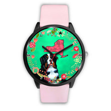 Load image into Gallery viewer, Bernese Mountain Dog New York Christmas Special Wrist Watch-Free Shipping