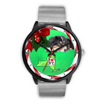 Load image into Gallery viewer, Australian Shepherd Dog New York Christmas Special Wrist Watch-Free Shipping
