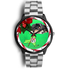Load image into Gallery viewer, Australian Shepherd Dog New York Christmas Special Wrist Watch-Free Shipping