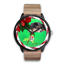 Load image into Gallery viewer, Australian Shepherd Dog New York Christmas Special Wrist Watch-Free Shipping