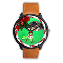 Load image into Gallery viewer, Australian Shepherd Dog New York Christmas Special Wrist Watch-Free Shipping