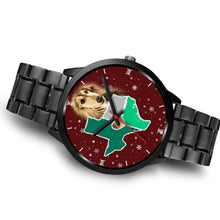 Load image into Gallery viewer, Afghan Hound Dog Texas Christmas Special Wrist Watch-Free Shipping