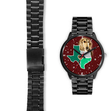 Load image into Gallery viewer, Afghan Hound Dog Texas Christmas Special Wrist Watch-Free Shipping