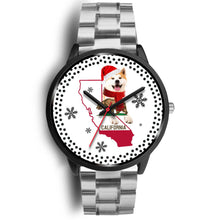 Load image into Gallery viewer, Akita Dog California Christmas Special Wrist Watch-Free Shipping
