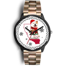 Load image into Gallery viewer, Akita Dog California Christmas Special Wrist Watch-Free Shipping