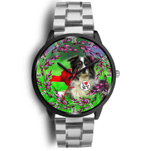 Load image into Gallery viewer, Amazing Border Collie Dog New York Christmas Special Wrist Watch-Free Shipping