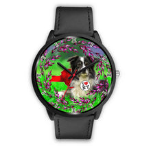 Load image into Gallery viewer, Amazing Border Collie Dog New York Christmas Special Wrist Watch-Free Shipping