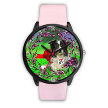 Load image into Gallery viewer, Amazing Border Collie Dog New York Christmas Special Wrist Watch-Free Shipping