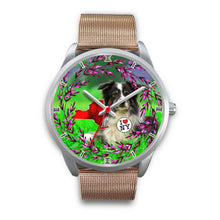 Load image into Gallery viewer, Border Collie Dog New York Christmas Special Wrist Watch-Free Shipping