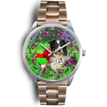 Load image into Gallery viewer, Border Collie Dog New York Christmas Special Wrist Watch-Free Shipping