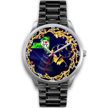 Load image into Gallery viewer, Amazing Vizsla Dog Golden Art New York Christmas Special Wrist Watch-Free Shipping