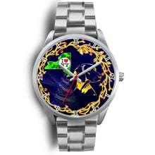 Load image into Gallery viewer, Amazing Vizsla Dog Golden Art New York Christmas Special Wrist Watch-Free Shipping