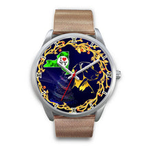 Load image into Gallery viewer, Amazing Vizsla Dog Golden Art New York Christmas Special Wrist Watch-Free Shipping