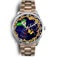Load image into Gallery viewer, Amazing Vizsla Dog Golden Art New York Christmas Special Wrist Watch-Free Shipping